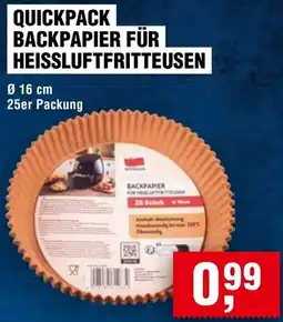 Handelshof Quickpack backpapier für heissluftfritteusen Angebot