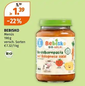 Müller Bebisko menüs Angebot