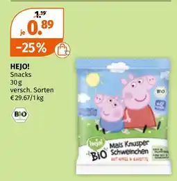 Müller Hejo! snacks Angebot