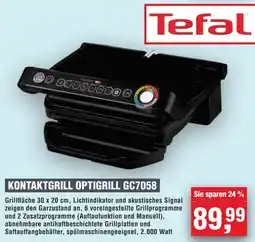 Handelshof Tefal kontaktgrill optigrill gc7058 Angebot