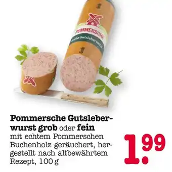 E-Center Pommersche pommersche gutsleberwurst grob oder fein Angebot