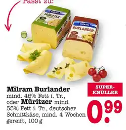 E-Center Milram burlander oder müritzer Angebot