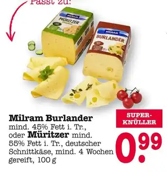 E-Center Milram burlander oder müritzer Angebot