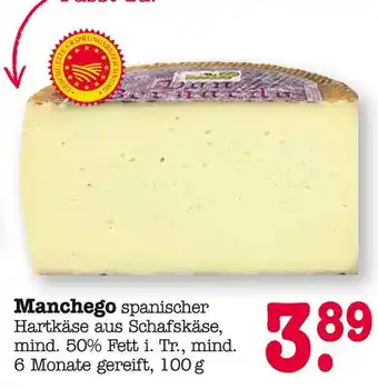 E-Center Manchego spanischer hartkäse Angebot