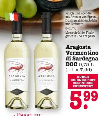 E-Center Aragosta vermentino di sardegna doc Angebot