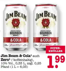 E-Center Jim beam jim beam & cola oder zero Angebot