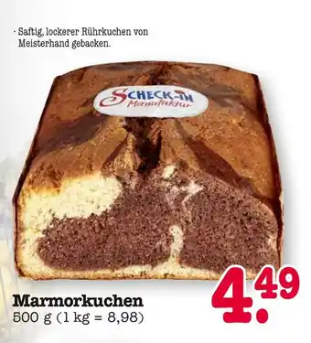 E-Center Scheck-in manufaktur marmorkuchen Angebot