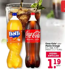 E-Center Coca-cola oder fanta orange Angebot