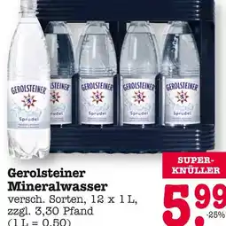 E-Center Gerolsteiner mineralwasser Angebot