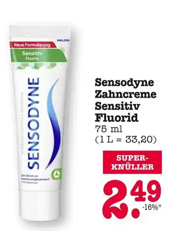 E-Center Sensodyne zahncreme sensitiv fluorid Angebot