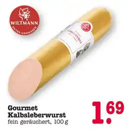 E-Center Wiltmann gourmet kalbsleberwurst Angebot