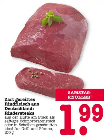 E-Center Rindersteaks Angebot