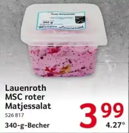 Selgros Lauenroth MSC roter Matjessalat Angebot