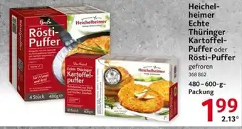 Selgros Heichelheimer Echte Thüringer Kartoffel- Puffer oder Rösti-Puffer Angebot