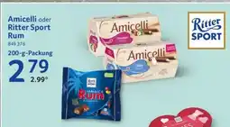 Selgros Amicelli oder Ritter Sport Rum Angebot