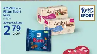 Selgros Amicelli oder Ritter Sport Rum Angebot