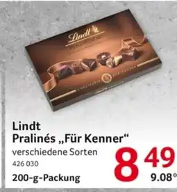 Selgros Lindt Pralinés,,Für Kenner" Angebot