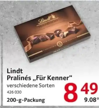 Selgros Lindt Pralinés,,Für Kenner" Angebot