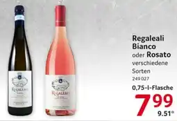 Selgros Regaleali Bianco oder Rosato Angebot