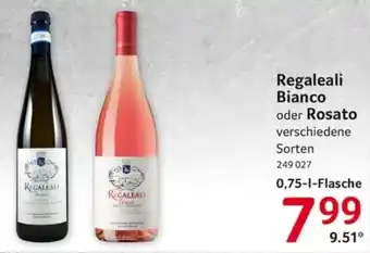 Selgros Regaleali Bianco oder Rosato Angebot