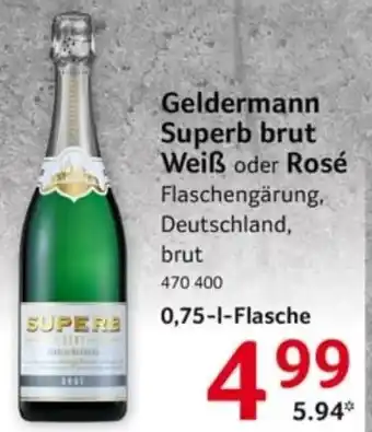 Selgros Geldermann Superb brut Weiß oder Rosé Angebot