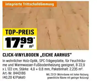 OBI CLICK-VINYLBODEN,,EICHE AARHUS" Angebot