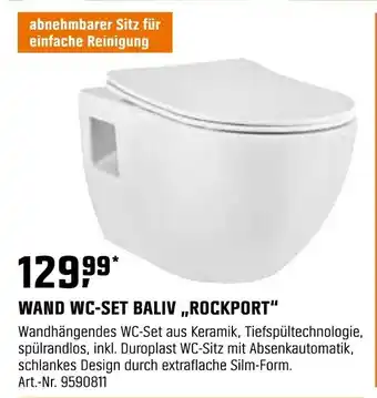 OBI WAND WC-SET BALIV,,ROCKPORT" Angebot