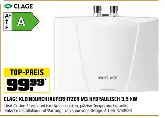 OBI CLAGE KLEINDURCHLAUFERHITZER M3 HYDRAULISCH 3,5 KW Angebot