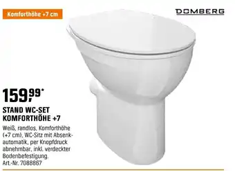 OBI DOMBERG STAND WC-SET KOMFORTHÖHE +7 Angebot