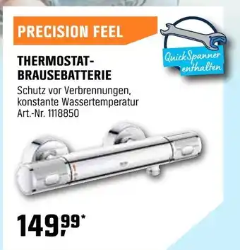 OBI GROHE THERMOSTAT- BRAUSEBATTERIE PRECISION FEEL Angebot