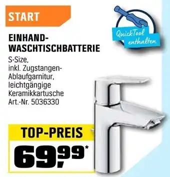 OBI GROHE EINHAND- WASCHTISCHBATTERIE START Angebot