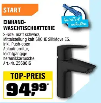 OBI GROHE EINHAND- WASCHTISCHBATTERIE START Angebot