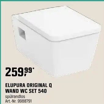 OBI hansgrohe ELUPURA ORIGINAL Q WAND WC SET 540 Angebot