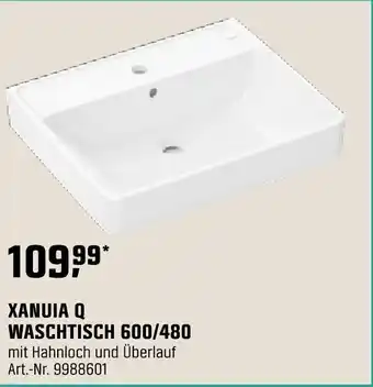 OBI hansgrohe XANUIA Q WASCHTISCH 600/480 Angebot