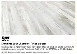 OBI LAMINATBODEN „COMFORT" PINE GRIZZLY Angebot