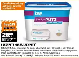 OBI DEKORPUTZ KNAUF,,EASY PUTZ" Angebot