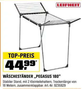 OBI LEIFHEIT WÄSCHESTÄNDER,,PEGASUS 180" Angebot