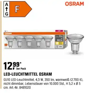 OBI LED-LEUCHTMITTEL OSRAM Angebot