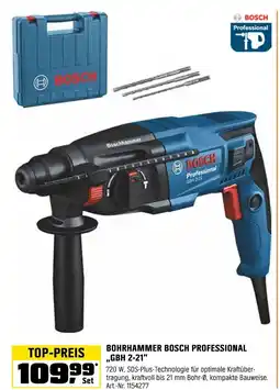 OBI BOHRHAMMER BOSCH PROFESSIONAL ,,GBH 2-21" Angebot