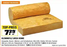 OBI KLEMMFILZ URSA HOME Angebot