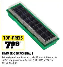 OBI ZIMMER-GEWÄCHSHAUS Angebot