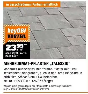 OBI MEHRFORMAT-PFLASTER,,TALESSIO" Angebot