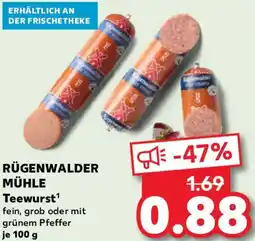 Kaufland RÜGENWALDER MÜHLE Teewurst Angebot