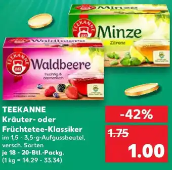 Kaufland TEEKANNE Kräuter- oder Früchtetee-Klassiker Angebot