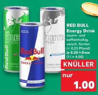 Kaufland RED BULL Energy Drink Angebot