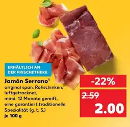 Kaufland Jamón Serrano Angebot