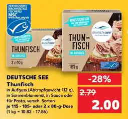 Kaufland DEUTSCHE SEE Thunfisch Angebot