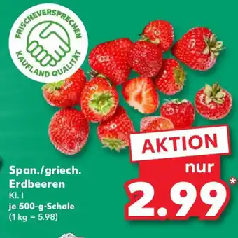 Kaufland Span./griech. Erdbeeren Angebot