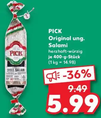 Kaufland PICK Original ung. Salami Angebot