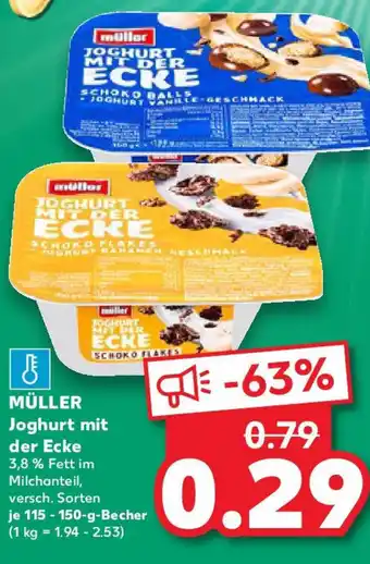 Kaufland MÜLLER Joghurt mit der Ecke Angebot